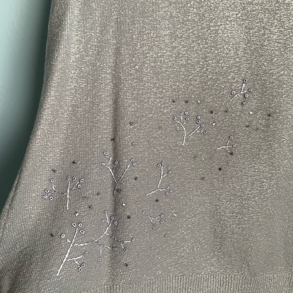 Michael Rene Embroidered Sweater Vest Size Small - Picture 3 of 5